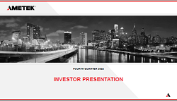 AMETEK Investor Presentation 250x140